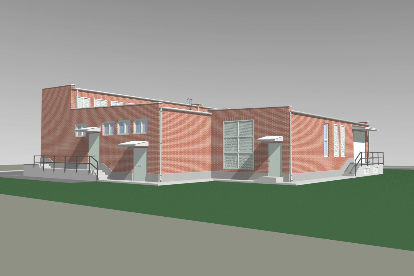Borsodchem trafóépületek